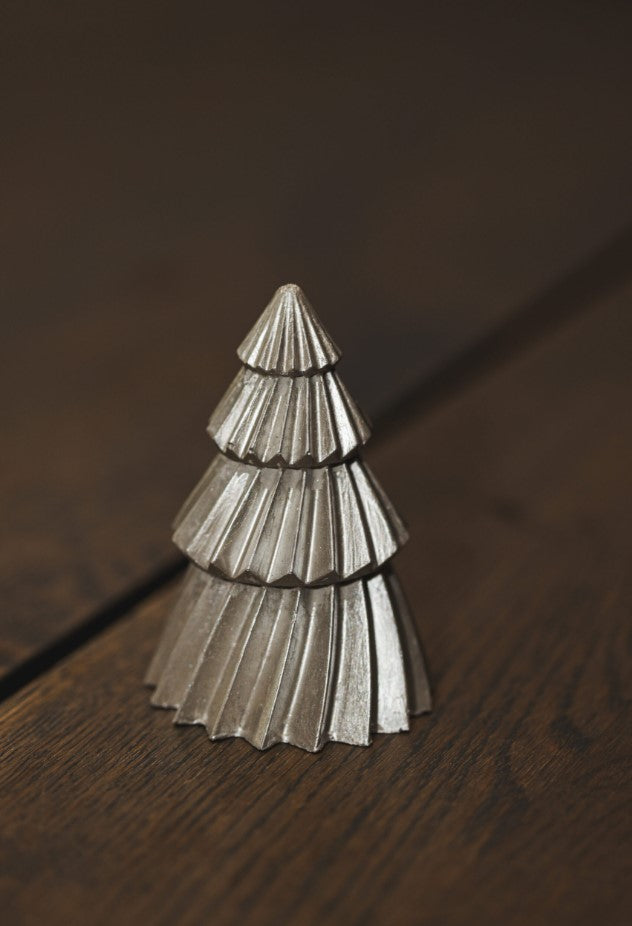 Jólatré 9 cm silfurgrátt