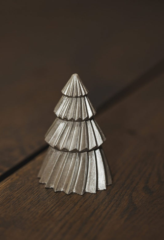 Jólatré 9 cm silfurgrátt